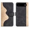 For iPhone 17 Air Wallet Case Leather Phone Cover Splicing Color