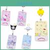Cute Cartoon Sario Student Card Holder, Creative Retractable Card Sleeve For Public Transit Access Cards, Anti-loss Bag Hook