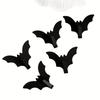 2 szt. Metalowe Haki Nietoperze | Haki Ścienne na Taśmę Klejącą Bez Wiercenia do Łazienki, Kuchni i Garderoby | Idealne na Halloween, Uniwersalne, Dekoracje Jesienne, Zimowe