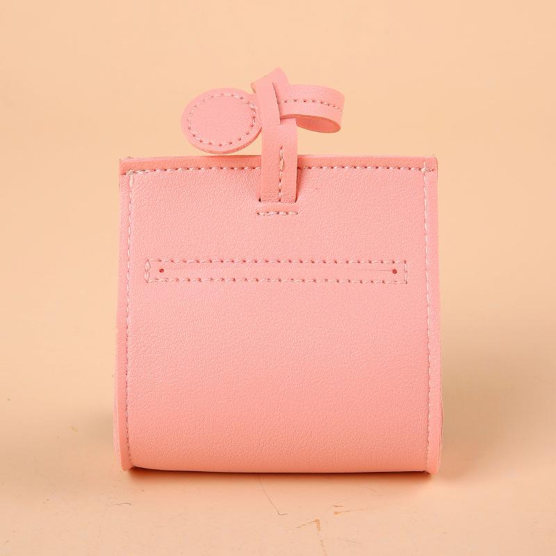 

Dog Poop Bag Cover PU Leather, Dog Waste Bag Dispenser Soft PU Leather Puppy Poop Bag рожевий