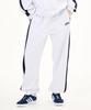 MOZMOZ Color Block Sporty Jogger Pants White Melange
