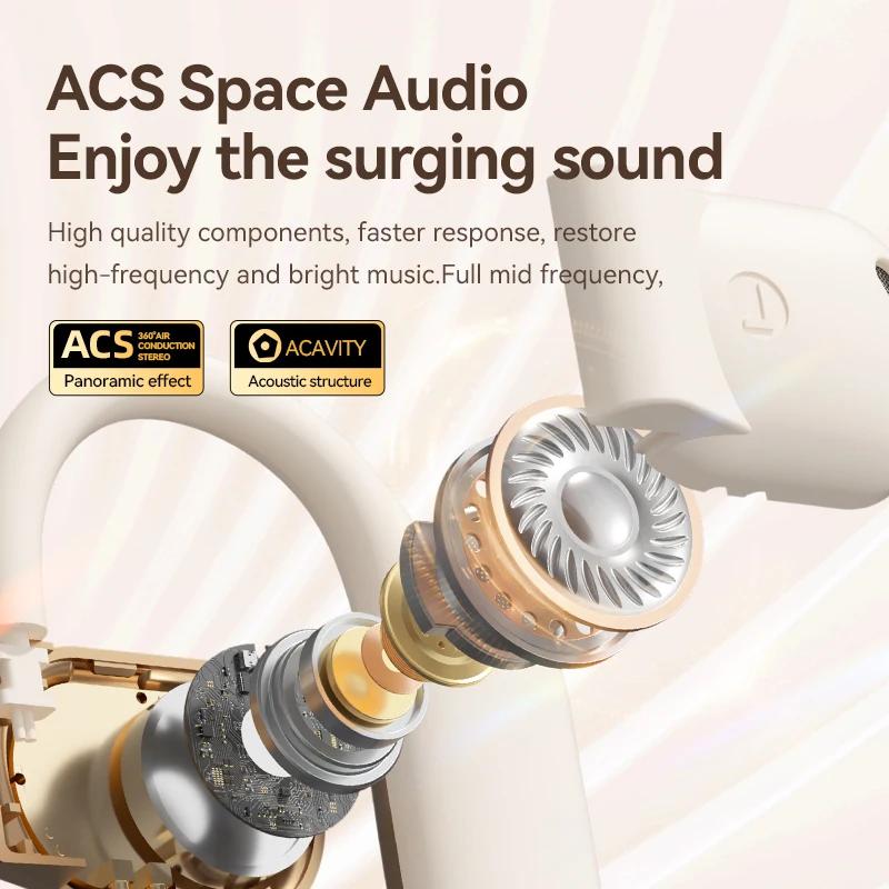 Casque sans fil TWS de haute qualité, écouteurs Bluetooth suspendus à l'oreille, conduction osseuse ouverte, longue portée, musique de sport, casque OWS