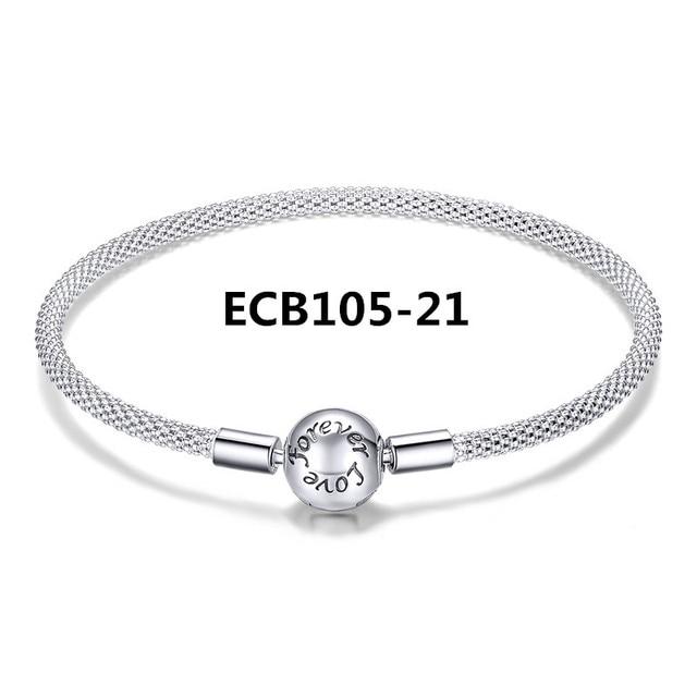 Stříbrný náramek Pulseira 925 se sněhovou vločkou 925 Srdce Hadí řetízková spona Femme Stříbrný náramek pro ženy šperky