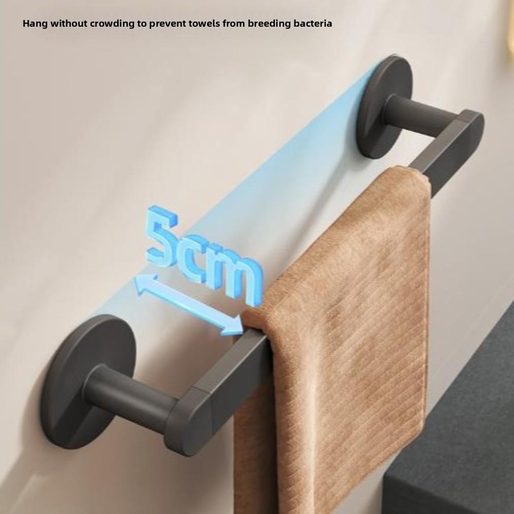 Solid Color Bathroom Towel Rack Wall-mounted Towel Hanger Towel Organizer Shoe Storage Shelf Home
