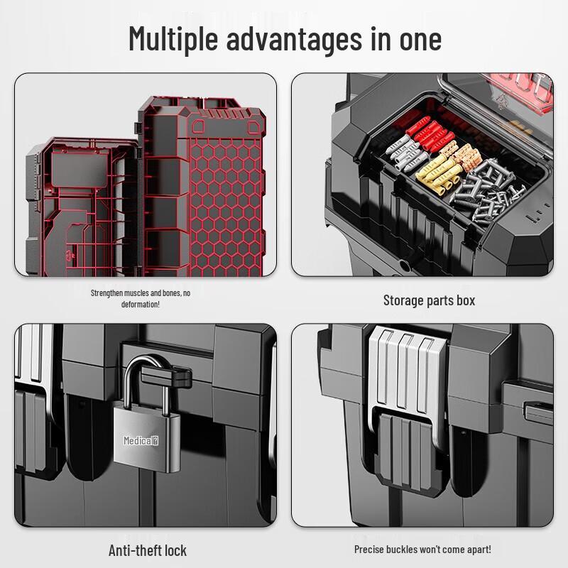 Ningzhao Three-Tier Portable Hardware Tool Box