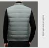 Men's Lightweight V-Neck Down Vest - Warm, Trendy, Plus Size Sleeveless Outerwear for Fall & Winter