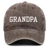 Fashion Washed Cotton GRANDPA GRANDMA Caps Vintage Breathable Grandparents Baseball Hats Adjustable Dad Hat Gifts