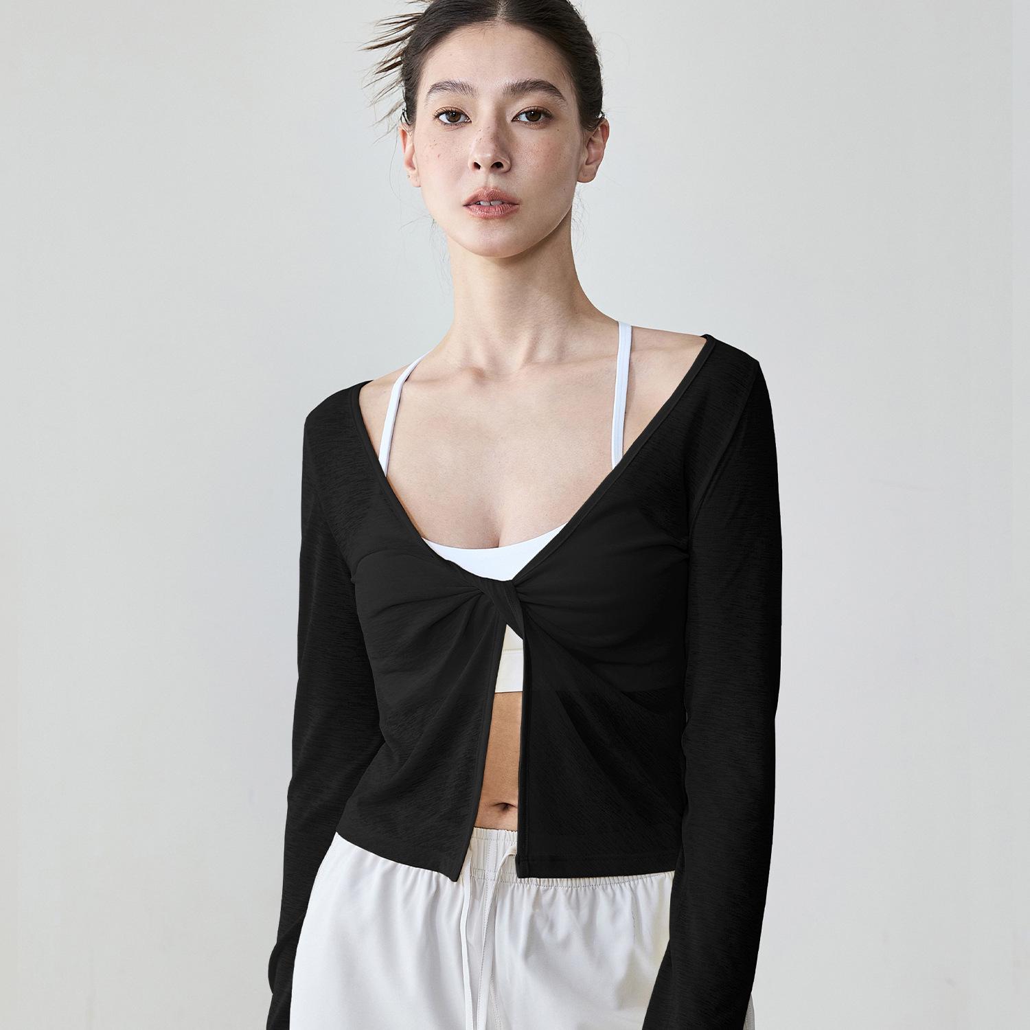 

Длинный рукав Jiuyi Bamboo Yarn для йоги XL