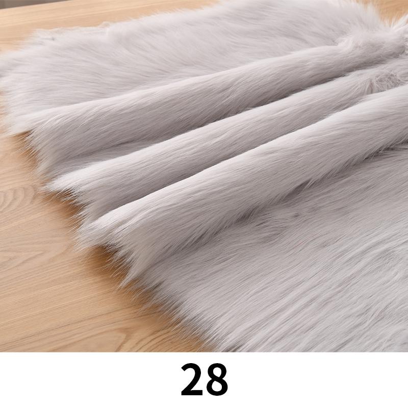 100*170cm Imitation Fox Fur Fabric 5cm Long Artificial Fur Plush Fabric For Diy Carpet Jewelry Phone Counter Cover Photo Props