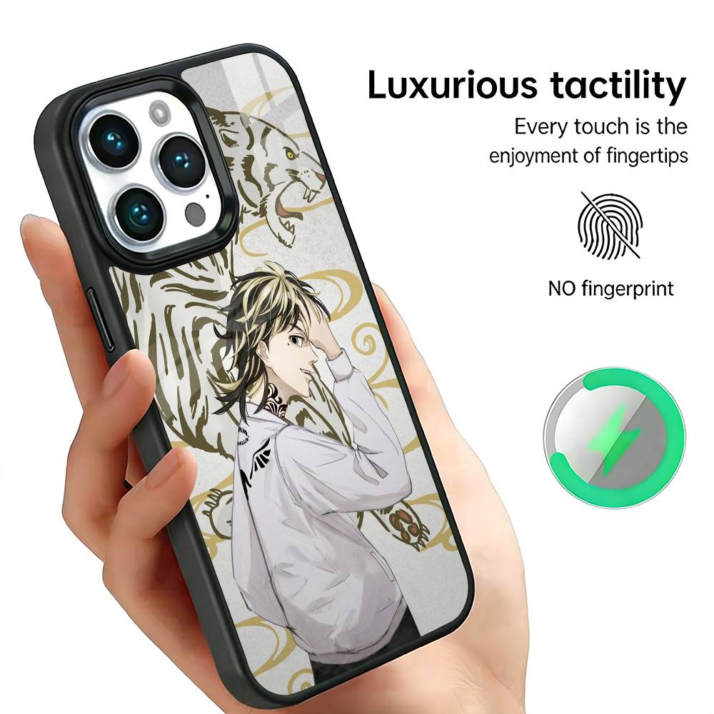 Kazutora Hanemiya T-Tokyo R-Revengers Phone Case For IPhone17 16 15 14 13 12 11 Plus Pro Max Plus Wireless Charger Cover Funda