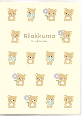 Rilakkuma 2026 Monthly ME67401 San-X Planner, A5, Thread-Bound, Index,