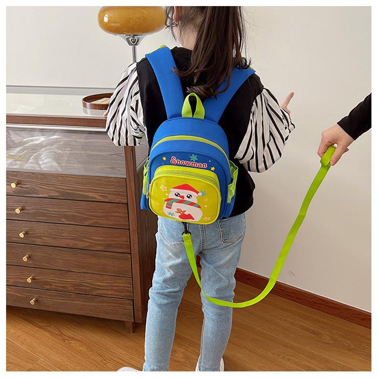 Kindergarten Anti-Lost Elementary School Bag Cute Cute Boys And Girls Backpack Printed Children'S Bag