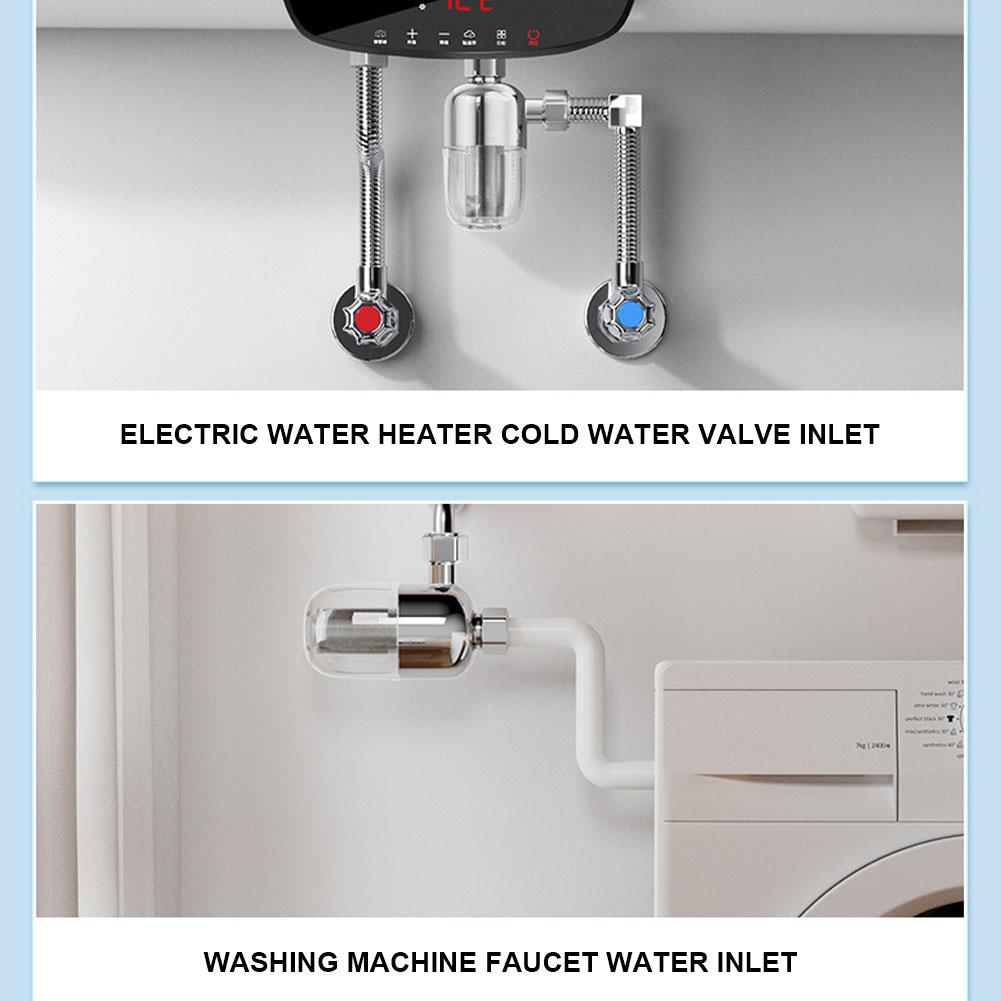 Stainless Steel Kitchen Tap Filter Anti-scaling Universal Purifier Direct Drinking Tap for Household Bathroom Shower Accessories