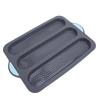 Silicone Bread Pan Nonstick Heat Resistant Perforated French Bread Baking Pan Cake Pan with Anti Slip Handles
