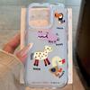 For Apple Mobile Phone Case 3-in-1 Mobile Phone Case Transparent and Thickened for Apple Wavy 2-in-1 Mobile Phone Case