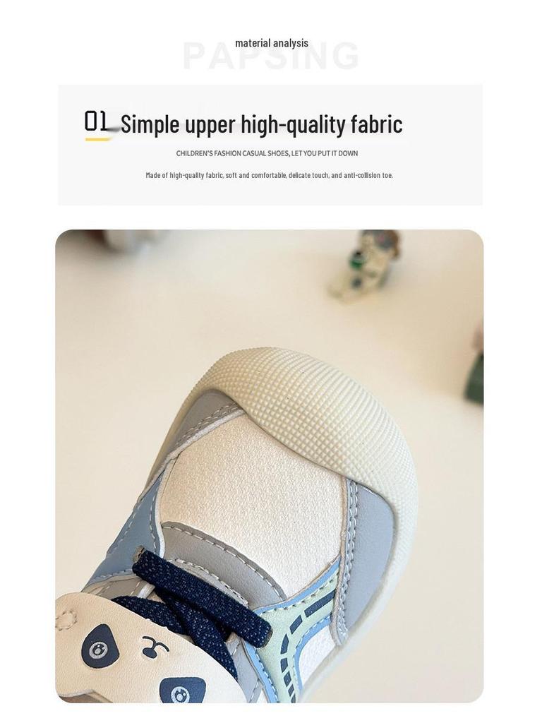 2026 Kids' Cartoon Soft Sole Walkers - Spring/Fall Toddler Shoes for Boys & Girls