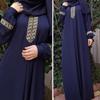 Ethnic Style Loose Long Dress with Webbing, Plus Size