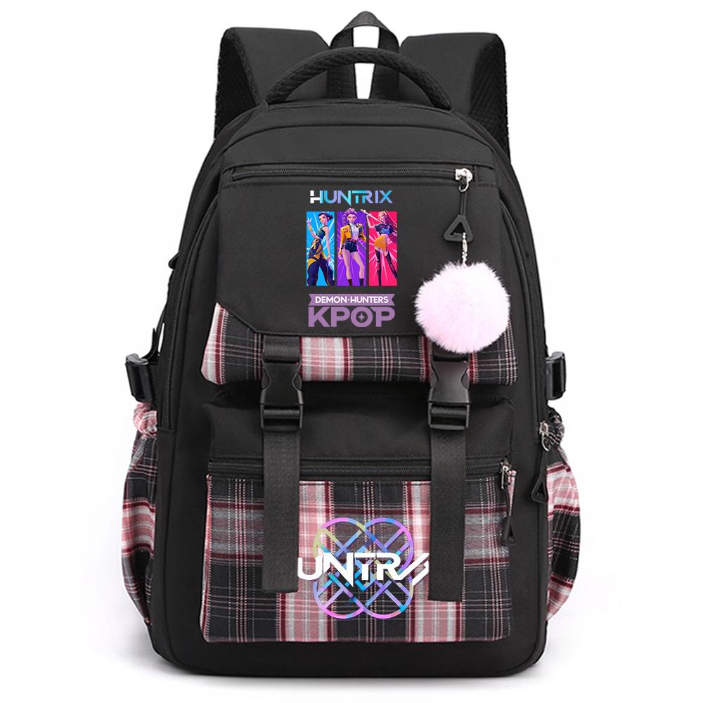 Anime Cute Cartoon K-Pop Printed Large Capacity Backpack for Teenger Student Girl Boy Schoolbag Bookbag Kid Gift Women Waterproof Travel Bag Mochila