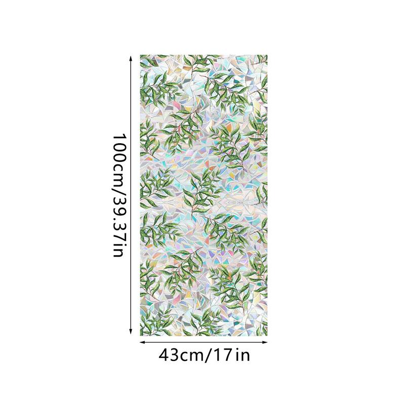 Bunte Regenbogenvogel Muster Prismatische Fensterfolie Wiederverwendbar Klebstofffrei Statisch Haftend Regenbogen Sonnenfänger Aufkleber Für Heimdeko