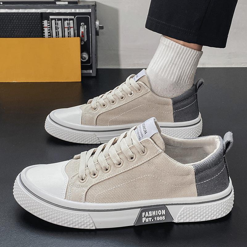 Canvas Shoes Men's Spring and Summer 2025 New Non-slip Sports Board Shoes Men's Breathable Youth Casual Versatile Men's Shoes