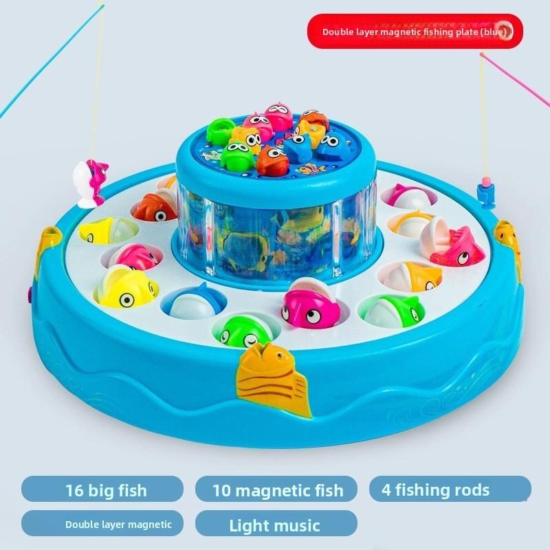 Childrens Magnetic Fishing Toy With Electric Rotation For Early Education And Play