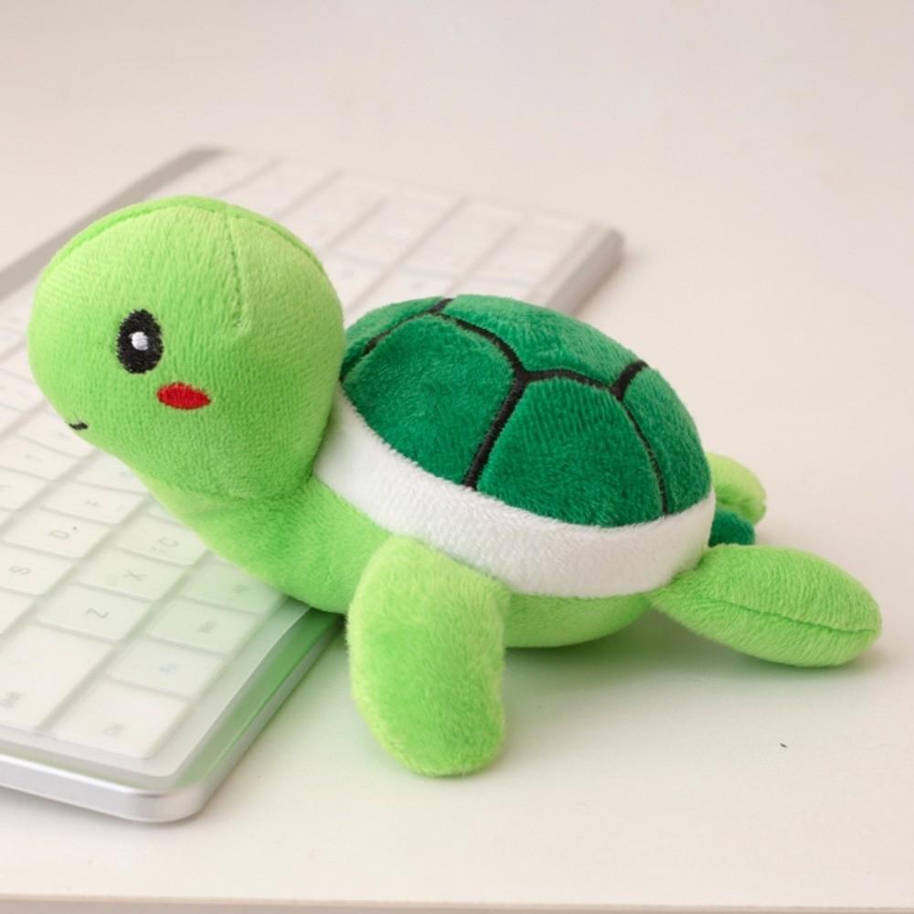 Stuffed Turtle Plush Doll Keychain Bell Turtle Plush Toy Keyring Turtle Plush Pendant  Bag Hanging