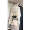 Bedroom Wardrobe Double Sided Storage Hanging Bag Dormitory Underwear Sock Sorting Artifact Simple Solid Color Bra Storage Bag