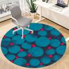 1pc Bubbles Red Office Round Area Rug, Indoor Mat Suitable For Office, Under Office Chairs Bedroom Living Room Home Decor, Room Deco 170