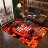 Sunderland Football Print Crystal Velvet Rug, Comfortable Water Absorbent Non Slip Indoor Floor Carpet