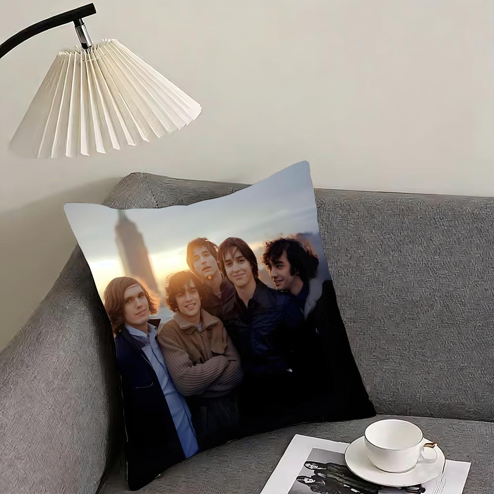 TThe StrokesS Band Cushion Cover Pillowcase Ultra Soft Skin Friendly Fabric Cloud Like Comfort Concealed Zipper