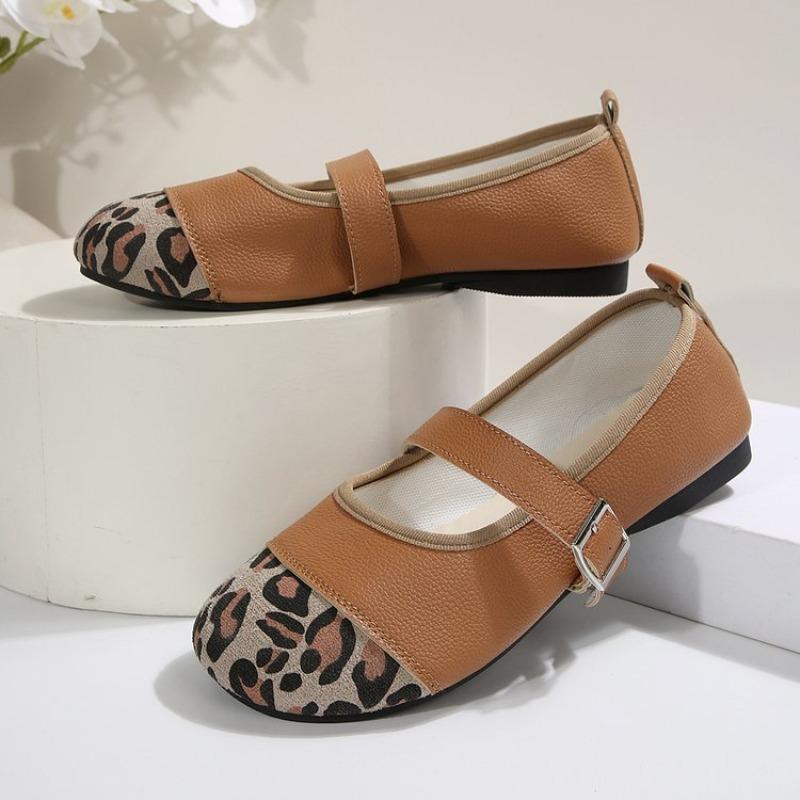 Women Vintage Style Mary Jane Flat Heeled Shoe Round Toe Casual Walking Shoes Spring Autumn Comfort Flats