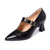 Comfortable and Versatile French 2025 New Retro Pointed Thin Heel Soft Leather High Heels Femininity Commuting Light Mouth Single Shoes