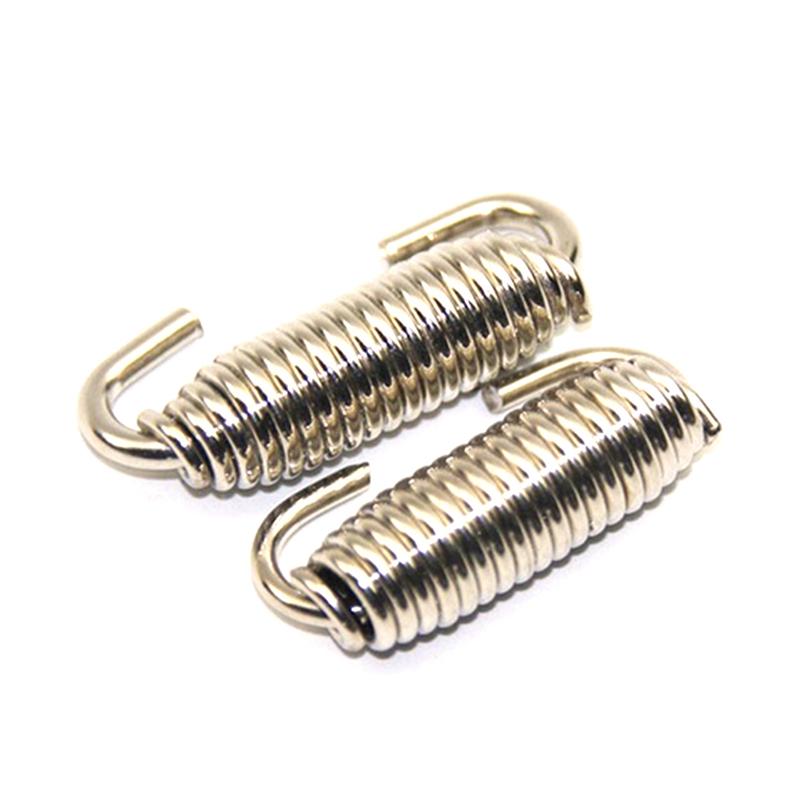 1/2pcs 68mm Universal Motorcycle Exhaust Muffler Mounting Spring Link Pipes Stainless Steel Rotatable Metal Springs Kit Set