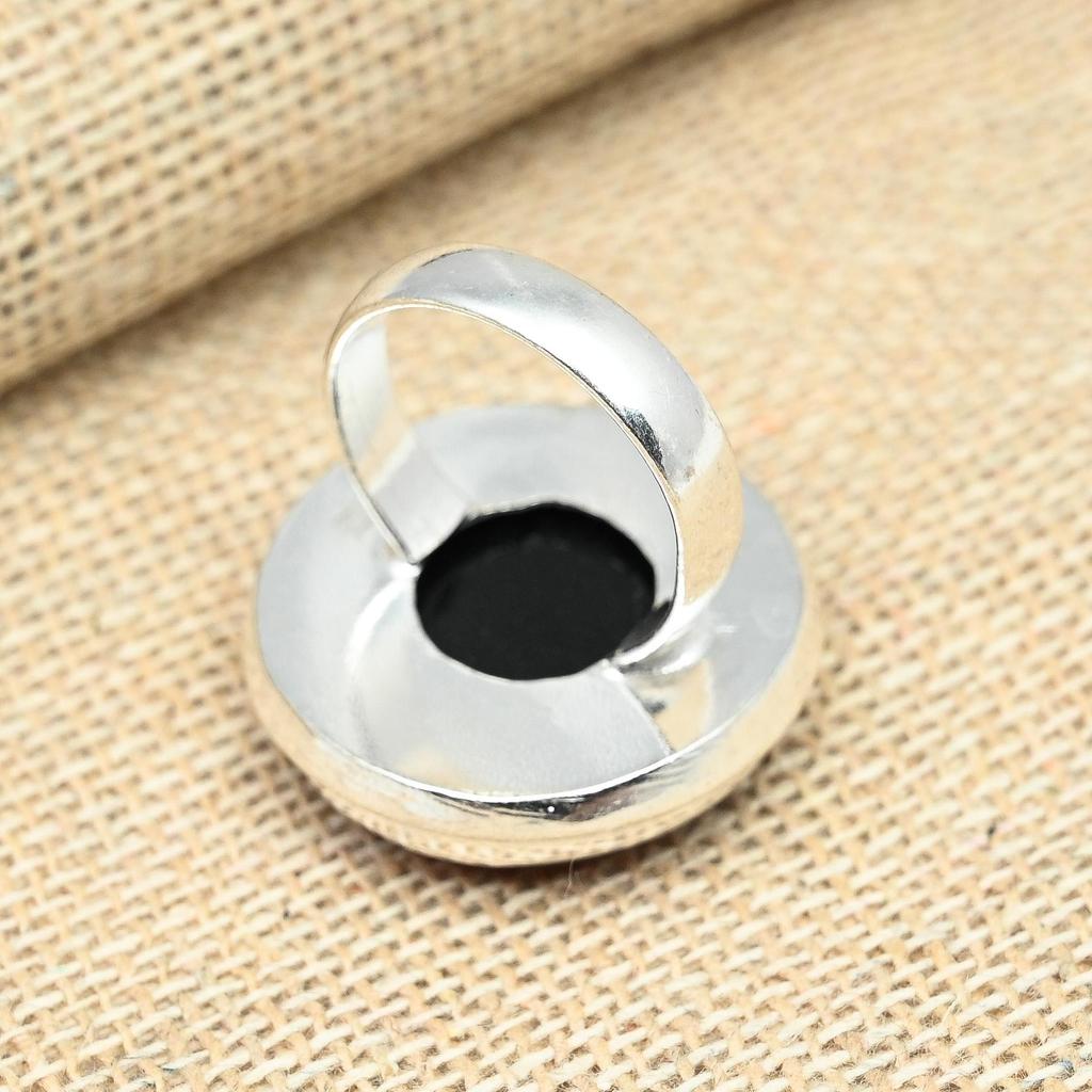 Orange Australian Triplet Opal Gemstone 925 Sterling Silver Handmade Ring Gift Jewelry