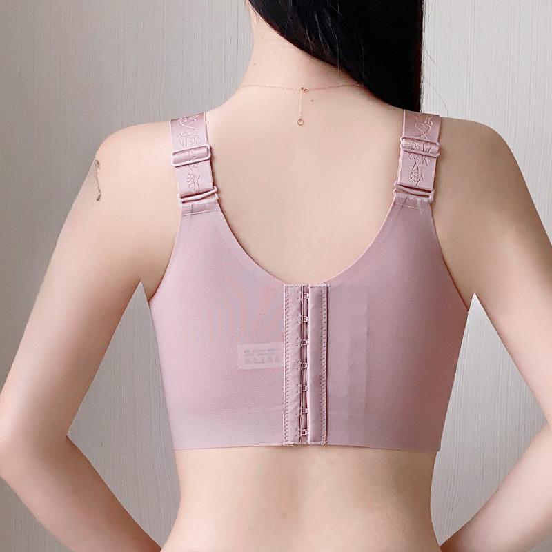 Bras Without Underwire Women's Plus-size Underwear Gathering Bras Anti-sagging Thin Bras Adjustable Bras with Breast Retraction Push Up Bra
