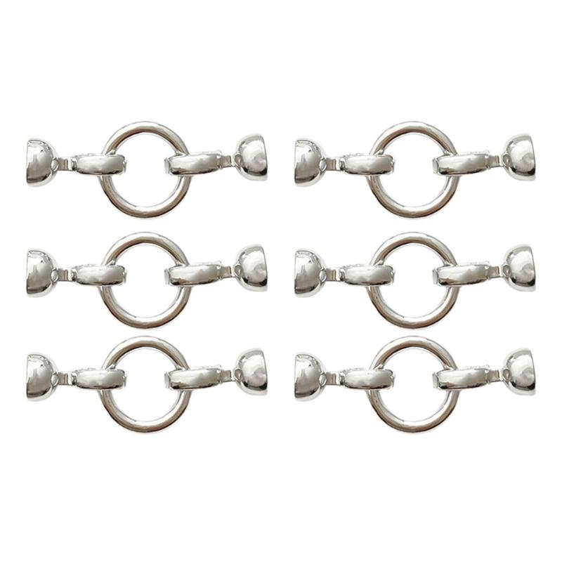 Set of 6 Irregular Clasp for Bracelet and Necklace Jewelry Making Accessories Copper Handmade Accessories Fastener