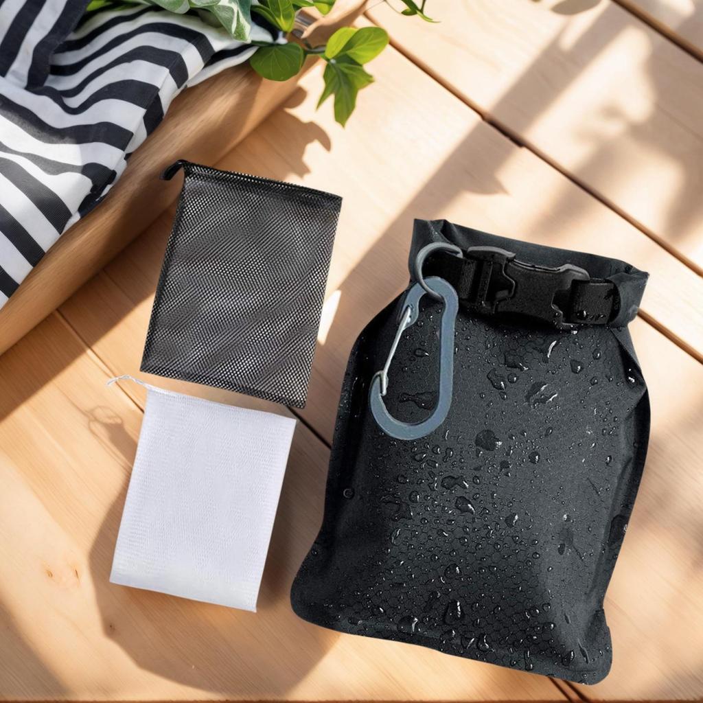 Soap Pouch Shampoo Bar Holder with Mesh Net Leak-proof Gym Bathing Accessories for Packaging Vacation Camping Swimming Holiday