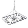 Multifunction Aluminum Alloy Laundry Drying Rack with 26 Clips for Socks Underwear Scarf Gloves