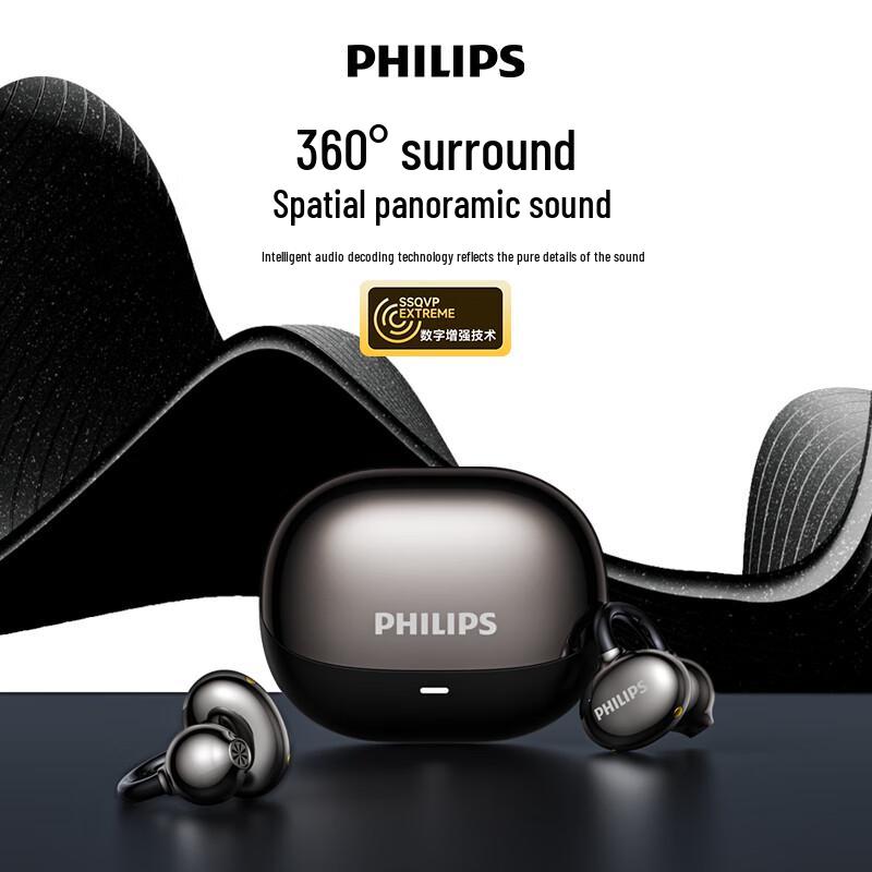 Philips True Wireless Open-Ear Clip-On Headphones