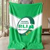 Coperta in Flanella Pile Rugby Irlanda Coperta Calda e Accogliente per Divano Letto Viaggio Uso in Tutte le Stagioni