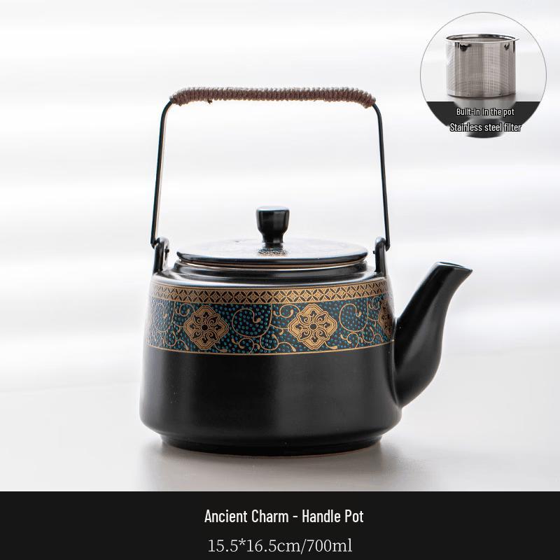 Chaxun Gùyùn Overhead Handle Teapot