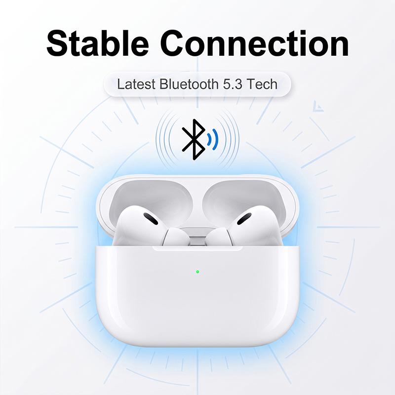 Air Pro 2 TWS Wireless Earbuds Secure Fit In-ear Headphones Stable Wearing For Sport Bluetooth Earphones For Smartphone
