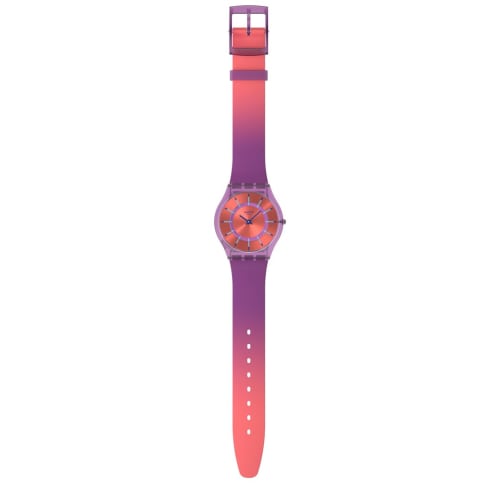Swatch Skin Classic Biosourced Sweet Strawberry Dream Watch, Purple, SS08V108
