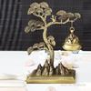 Alloy Welcome Pine Shaped Hanging Incense Burners, Retro Home Indoor Tea Room Crafts Decorations, Small Aromatherapy Burner, 1Pc