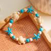Bohemian Imitation Shell Beads Bracelet For Women Sea Star Turtle Woven Rope Bracelet Handmade Friendship Beach Holiday  Jewelry