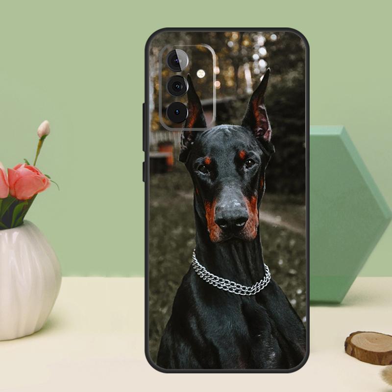 Doberman Dog For Samsung Galaxy A26 A54 A34 A14 A52 A32 A12 A13 A33 A53 A15 A16 A36 A56 A06 A35 A55 Case