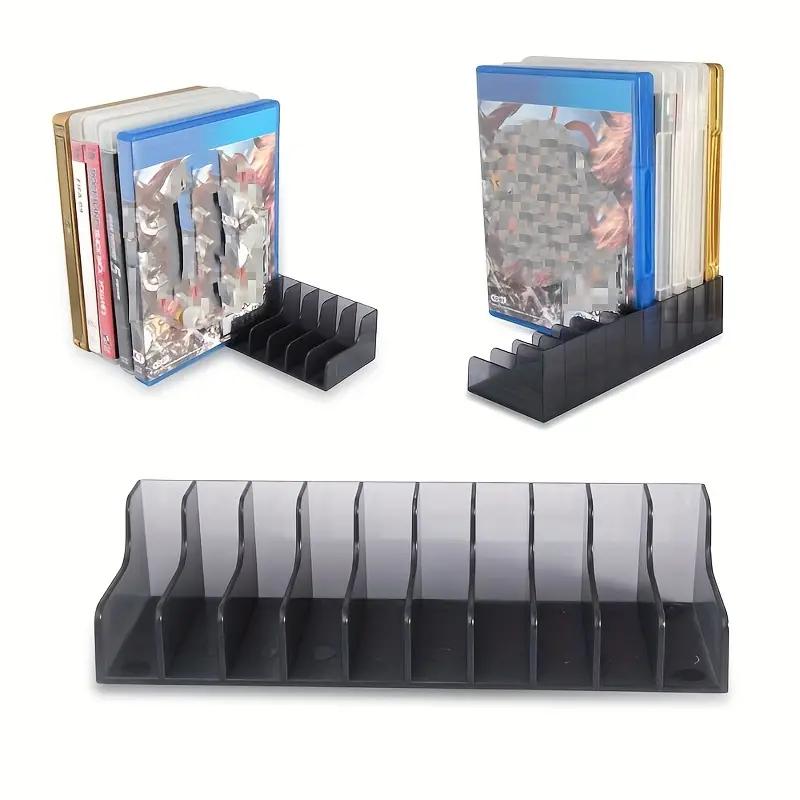 2 Pcs Playstation4 PS4 PS5 Game CD Discs Storage Display Stand Bracket Holder Accessories for PS4 Slim Pro Game Disk Box