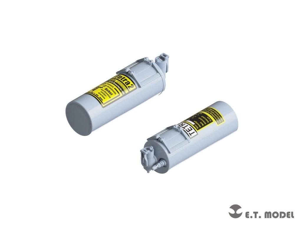 ET Model WWII German Fire Extinguisher Late Model Plastic Model Parts 1/35 Set, (8 Pieces) P35-226 (Military Vehicle)