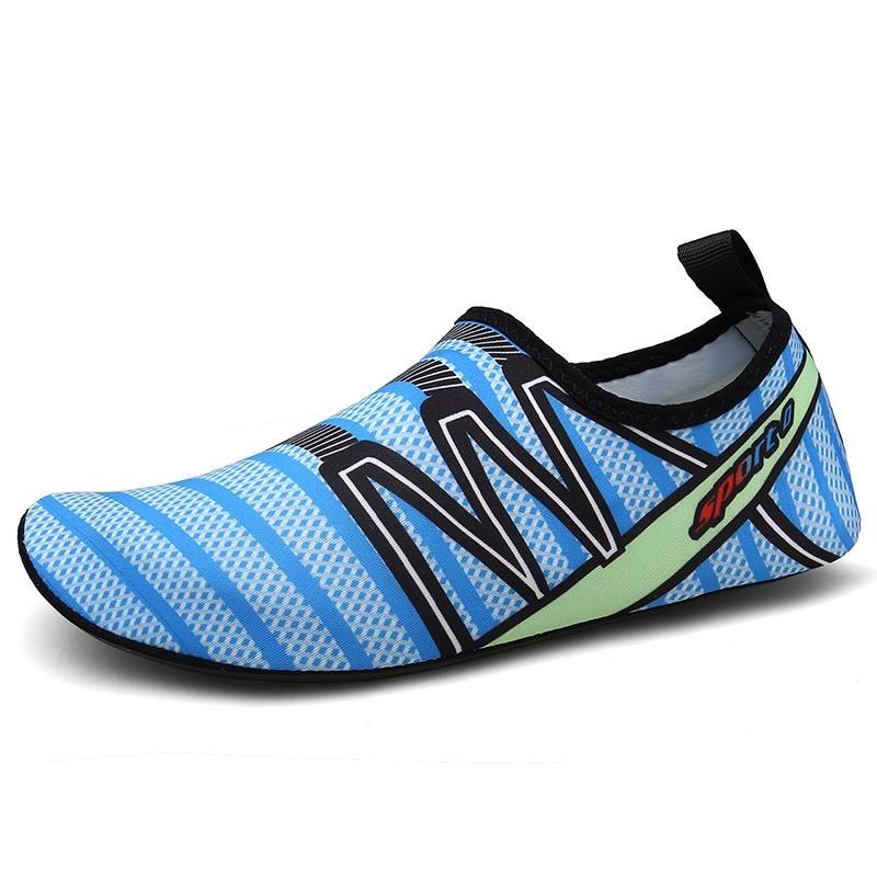 Chaussures d'eau plates confortables pour hommes et femmes, séchage rapide, pantoufles de plage pour hommes, chaussures pour la natation, chaussures de plage pour la plongée