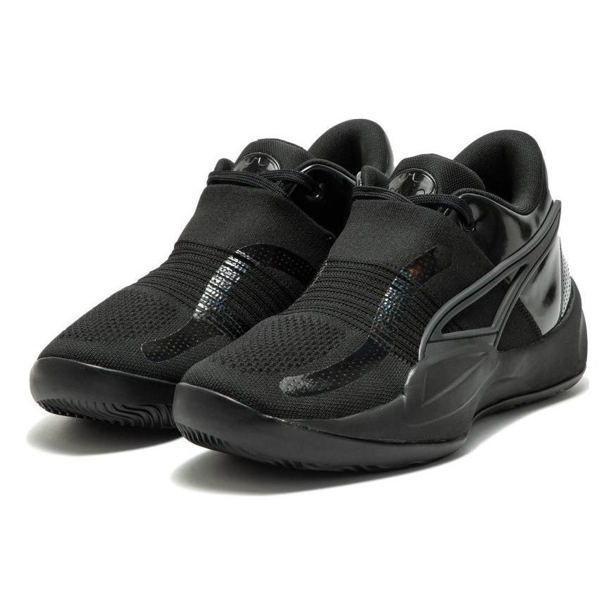 Puma Rise Nitro The Flash Cushioning Breathable Basketball Shoes Men Sneakers Black 377569-01